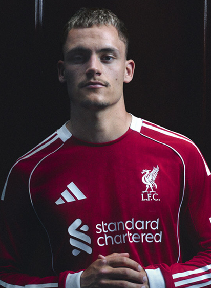 LFC adidas Mens 25/26 Home Long Sleeve Jersey